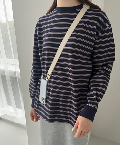 LOWRYS FARM（ローリーズファーム）の「ボーダーソデボリュームＴシャツ　125423（Tシャツ/カットソー・レディース・ブラック/ネイビー/アイボリー・FREE）」の18枚目の写真