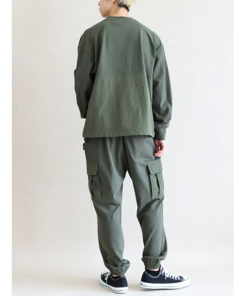 CRAFT STANDARD BOUTIQUE(クラフトスタンダードブティック)の「20/2OE天竺カーゴパンツ *(カーゴパンツ・メンズ・アイボリー/ブラック/オリーブ・M/L/LL)」の20枚目の写真