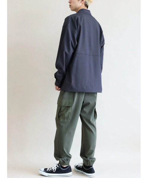 CRAFT STANDARD BOUTIQUE(クラフトスタンダードブティック)の「20/2OE天竺カーゴパンツ *(カーゴパンツ・メンズ・アイボリー/ブラック/オリーブ・M/L/LL)」の17枚目の写真