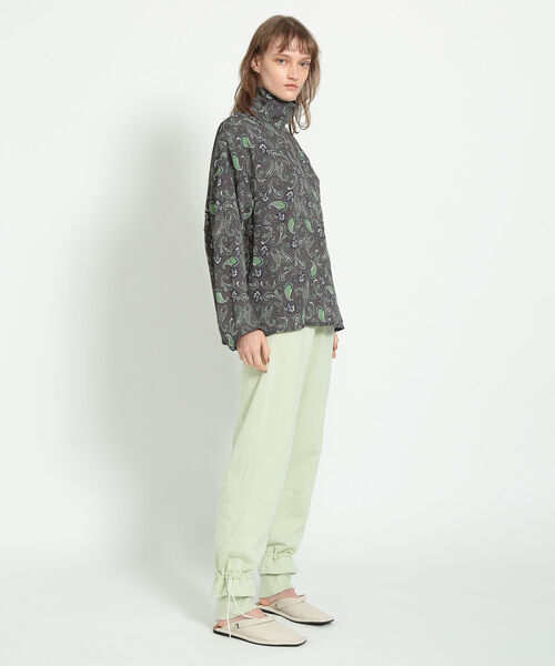 完売品　BEAMS マチュアリー　ペイズリーハーフジップシャツ ドローストリング BEAMS BOY（ビームスボーイ）の「maturely / Paisley Print Half