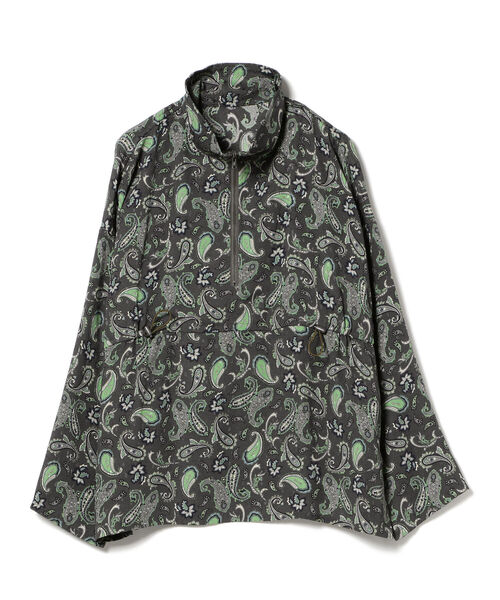完売品　BEAMS マチュアリー　ペイズリーハーフジップシャツ ドローストリング BEAMS BOY（ビームスボーイ）の「maturely / Paisley Print Half