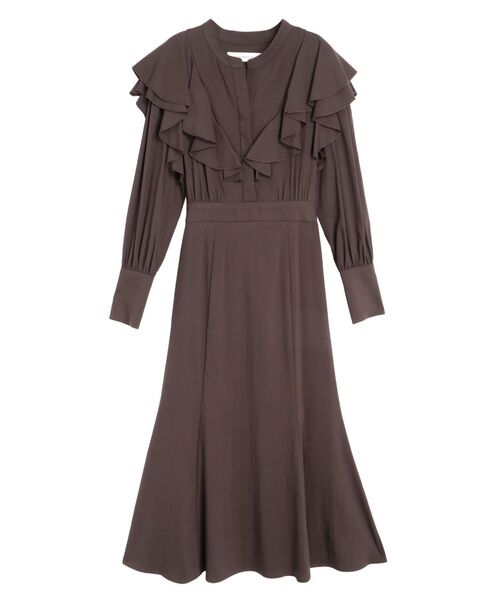 LAGUNAMOON（ラグナムーン）の「【WEB限定】フリルナローワンピース（ワンピース・レディース・ブラック/ボルドー/ブルー/ブラウン・SMALL/MEDIUM）」の18枚目の写真