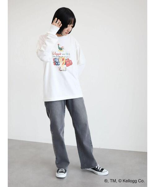 Green　Parks（グリーンパークス）の「ケロッグプリントロンT（Tシャツ/カットソー・レディース・B/A・FREE）」の7枚目の写真