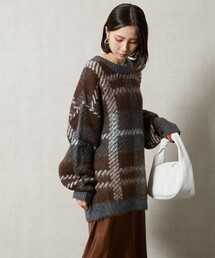 FREAK'S STORE | 【WEB限定】チェックニットプルオーバー(ニット/セーター)