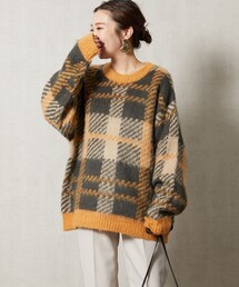 FREAK'S STORE | 【WEB限定】チェックニットプルオーバー(ニット/セーター)