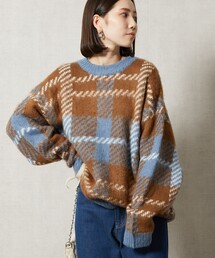 FREAK'S STORE | 【WEB限定】チェックニットプルオーバー(ニット/セーター)