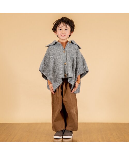 Seraph(セラフ)の「ボリュームパンツ(その他パンツ・キッズ・グレー/キャメル/ネイビー・130/90/100/110/140/80/95/120)」の4枚目の写真