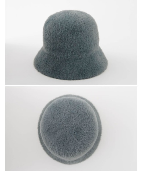 Re:EDIT(リエディ)の「シャギーバケットハット(ハット・レディース・アイボリー/グレー・FREE)」の5枚目の写真