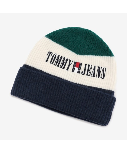 tommy jeans(トミー ジーンズ)の「カラーブロックニットキャップ(ニットキャップ/ビーニー・メンズ・マルチ・FREE)」の1枚目の写真