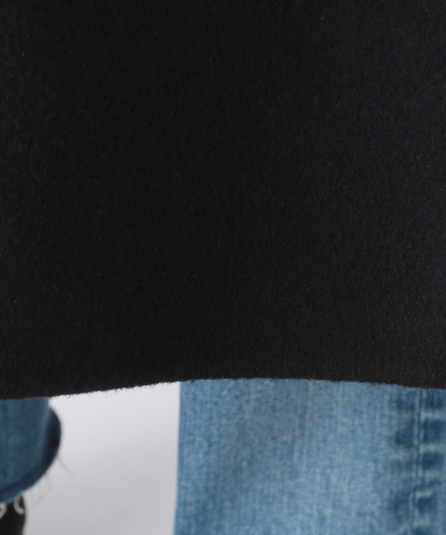 BARNYARDSTORM（バンヤードストーム）の「BARNYARDSTORM / リバーロングコート（チェスターコート・レディース・ブラック/グレイッシュベージュ・1/2/0/00）」の18枚目の写真