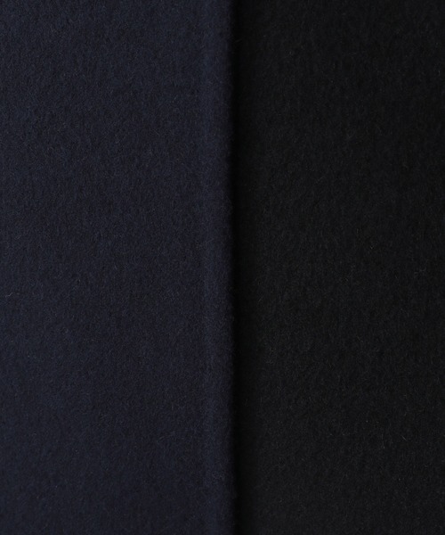 BARNYARDSTORM（バンヤードストーム）の「BARNYARDSTORM / リバーロングコート（チェスターコート・レディース・ブラック/グレイッシュベージュ・1/2/0/00）」の7枚目の写真