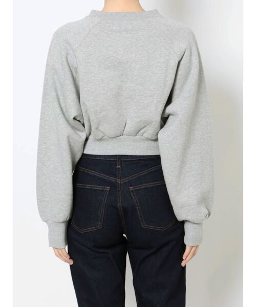 EVRIS(エヴリス)の「ボリュームスリーブクロップドスウェットトップス(スウェット・レディース・ブラック/ホワイト/グレー・FREE)」の18枚目の写真