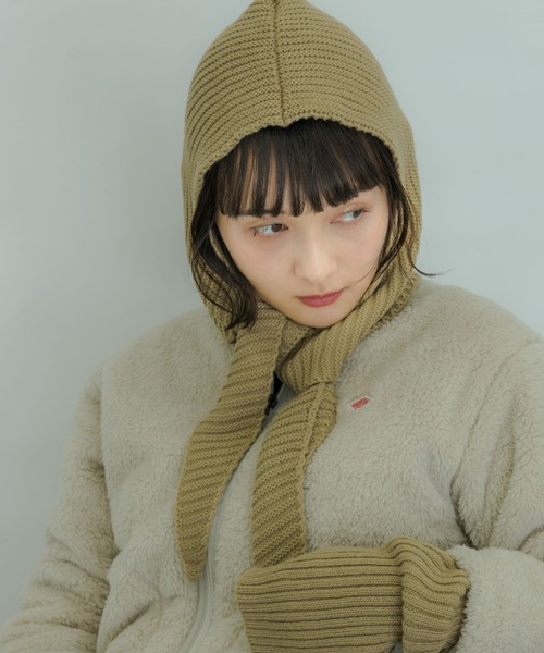 SMELLY（スメリー）の「リブバラクラバ（ニットキャップ/ビーニー・レディース・ブラック/ベージュ/ブルー系その他・-）」の12枚目の写真