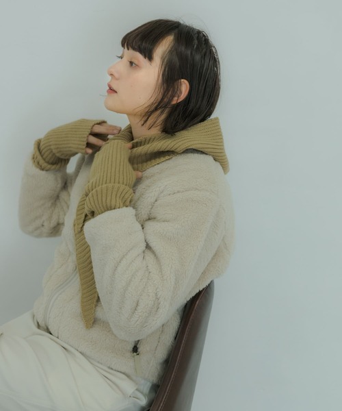 SMELLY（スメリー）の「リブバラクラバ（ニットキャップ/ビーニー・レディース・ブラック/ベージュ/ブルー系その他・-）」の17枚目の写真