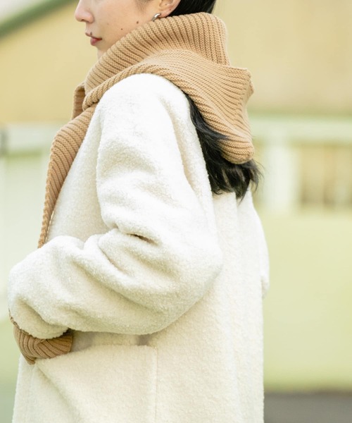 SMELLY（スメリー）の「リブバラクラバ（ニットキャップ/ビーニー・レディース・ブラック/ベージュ/ブルー系その他・-）」の18枚目の写真