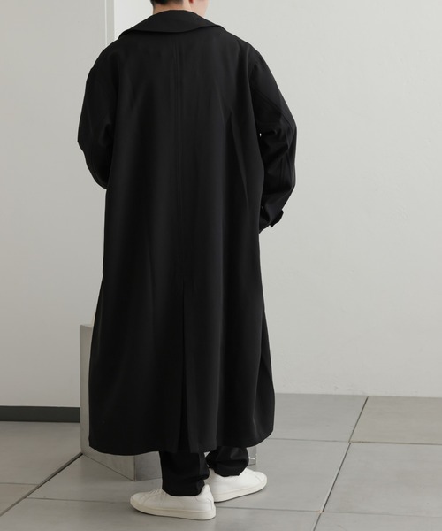 COLONY 2139（コロニートゥーワンスリーナイン）の「コンフォートストレッチダブルコート（トレンチコート・メンズ・ブラック・MEDIUM/LARGE）」の7枚目の写真