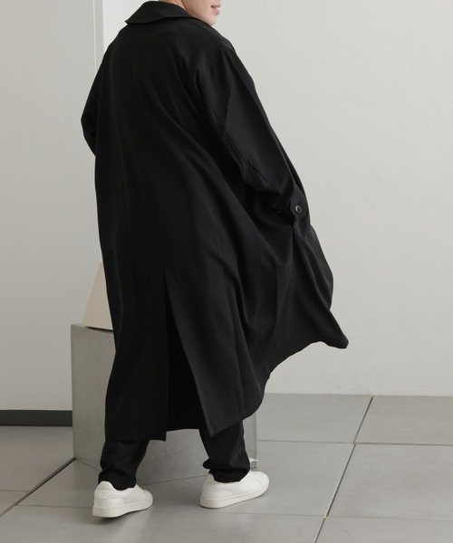 COLONY 2139（コロニートゥーワンスリーナイン）の「コンフォートストレッチダブルコート（トレンチコート・メンズ・ブラック・MEDIUM/LARGE）」の8枚目の写真