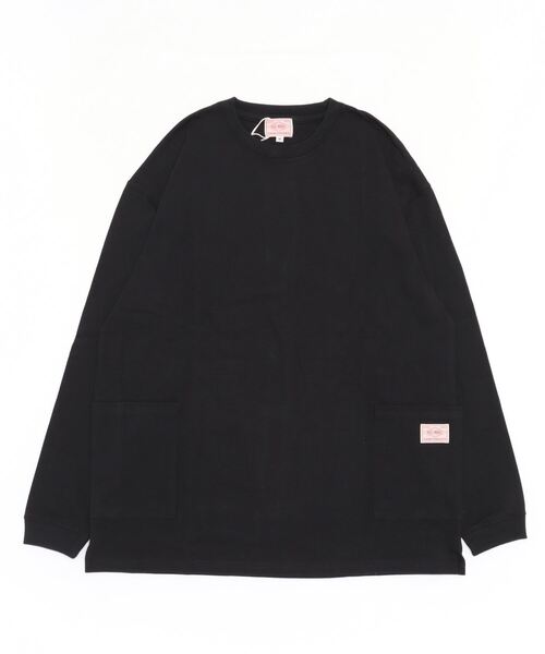 BIG MIKE(ビッグマイク)の「BIG MIKE WポケットスモックロングスリーブTシャツ 102238200(Tシャツ/カットソー・メンズ・ダークグリーン/タン/ナチュラル/ブラック・L/M)」の11枚目の写真