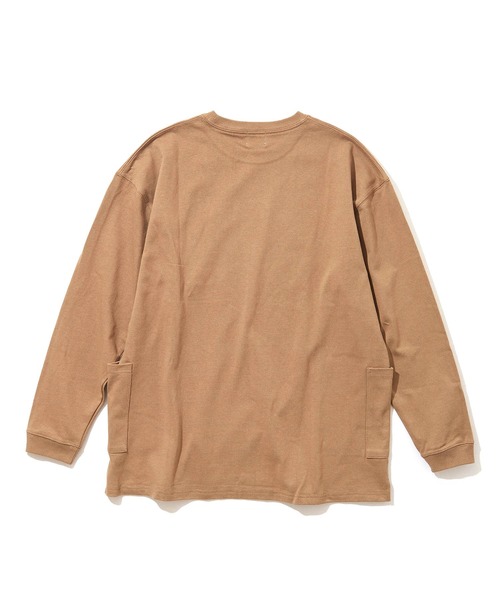 BIG MIKE(ビッグマイク)の「BIG MIKE WポケットスモックロングスリーブTシャツ 102238200(Tシャツ/カットソー・メンズ・ダークグリーン/タン/ナチュラル/ブラック・L/M)」の17枚目の写真