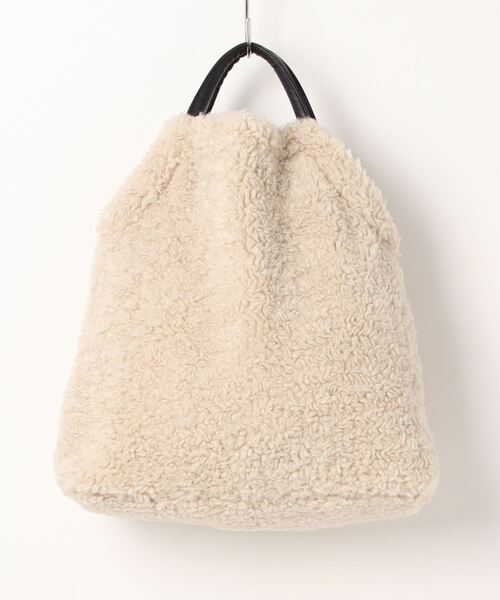 clear（クリア）の「ボアトートバッグ（トートバッグ・レディース・アイボリー/モカ・F）」の11枚目の写真