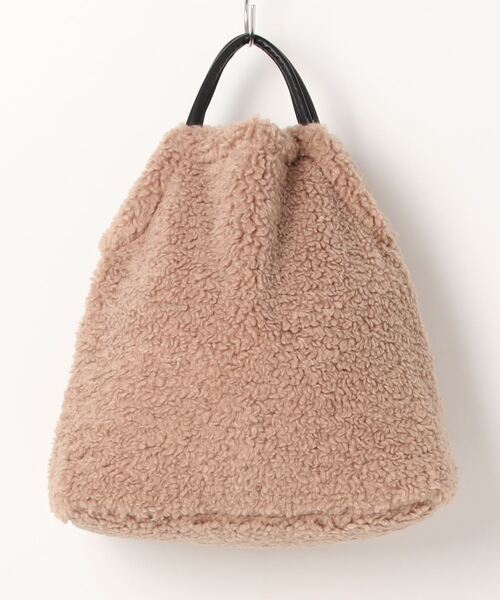 clear（クリア）の「ボアトートバッグ（トートバッグ・レディース・アイボリー/モカ・F）」の12枚目の写真