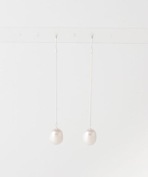 SMELLY(スメリー)の「SMELLY so’ pearl chain pierce slv(ピアス(両耳用)・レディース・シルバー系その他・-)」の4枚目の写真