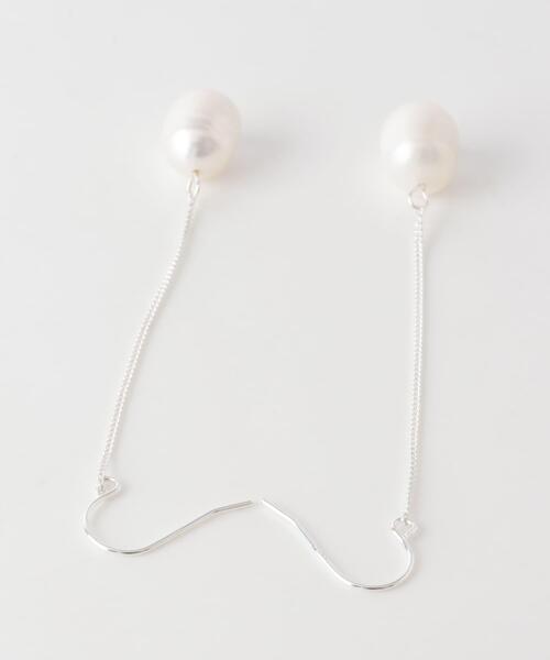 SMELLY(スメリー)の「SMELLY so’ pearl chain pierce slv(ピアス(両耳用)・レディース・シルバー系その他・-)」の5枚目の写真