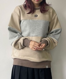 179/WG | 裏シャギーバイカラーBIGプルオーバー(スウェット)