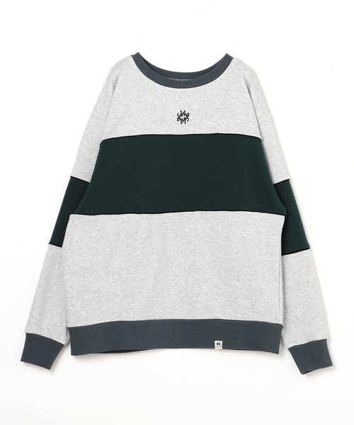 179/WG（イチナナキュウダブルジー）の「裏シャギーバイカラーBIGプルオーバー（スウェット・レディース・オフホワイト/ブラック/トップグレー・FREE）」の5枚目の写真