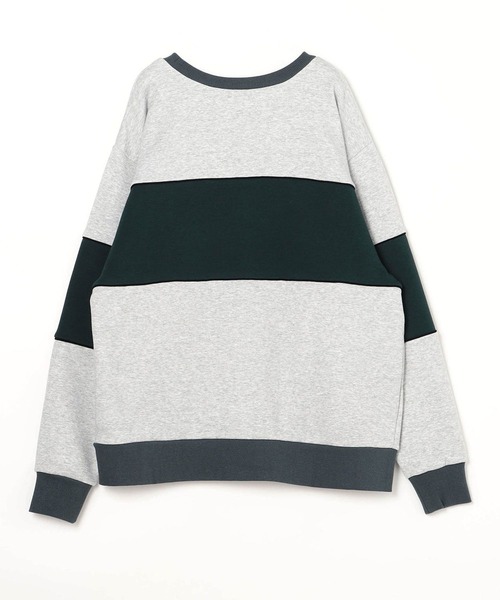 179/WG（イチナナキュウダブルジー）の「裏シャギーバイカラーBIGプルオーバー（スウェット・レディース・オフホワイト/ブラック/トップグレー・FREE）」の8枚目の写真