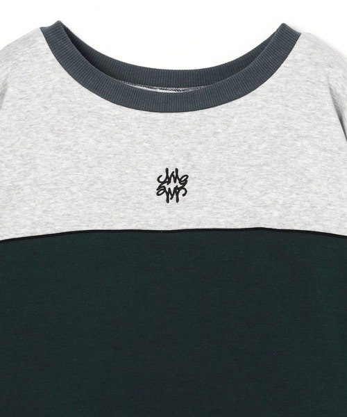 179/WG（イチナナキュウダブルジー）の「裏シャギーバイカラーBIGプルオーバー（スウェット・レディース・オフホワイト/ブラック/トップグレー・FREE）」の9枚目の写真