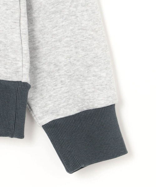 179/WG（イチナナキュウダブルジー）の「裏シャギーバイカラーBIGプルオーバー（スウェット・レディース・オフホワイト/ブラック/トップグレー・FREE）」の10枚目の写真