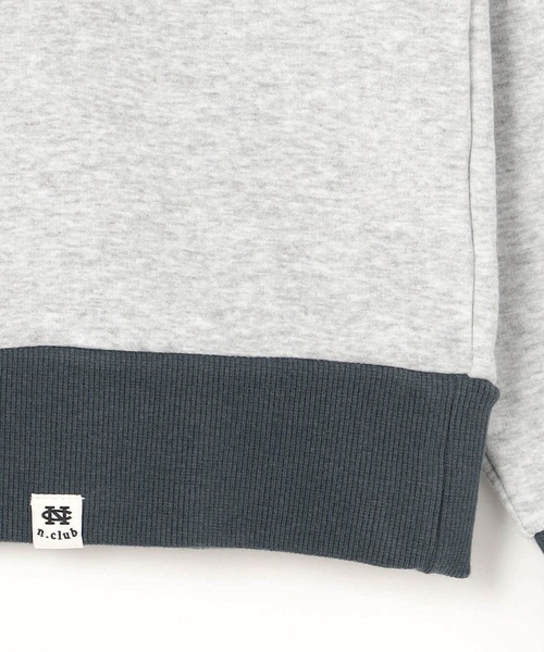 179/WG（イチナナキュウダブルジー）の「裏シャギーバイカラーBIGプルオーバー（スウェット・レディース・オフホワイト/ブラック/トップグレー・FREE）」の11枚目の写真