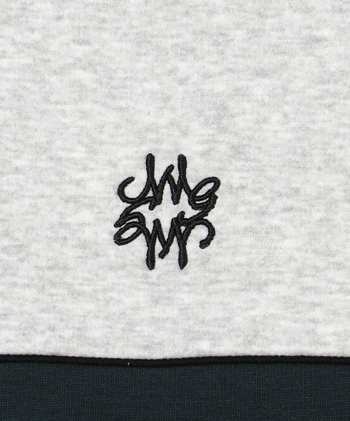 179/WG（イチナナキュウダブルジー）の「裏シャギーバイカラーBIGプルオーバー（スウェット・レディース・オフホワイト/ブラック/トップグレー・FREE）」の13枚目の写真