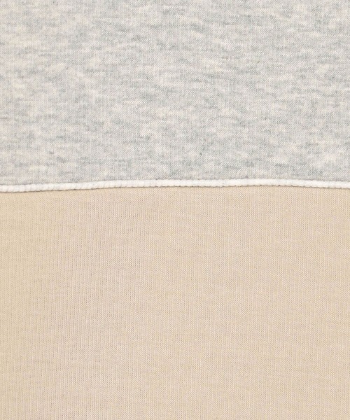 179/WG（イチナナキュウダブルジー）の「裏シャギーバイカラーBIGプルオーバー（スウェット・レディース・オフホワイト/ブラック/トップグレー・FREE）」の15枚目の写真