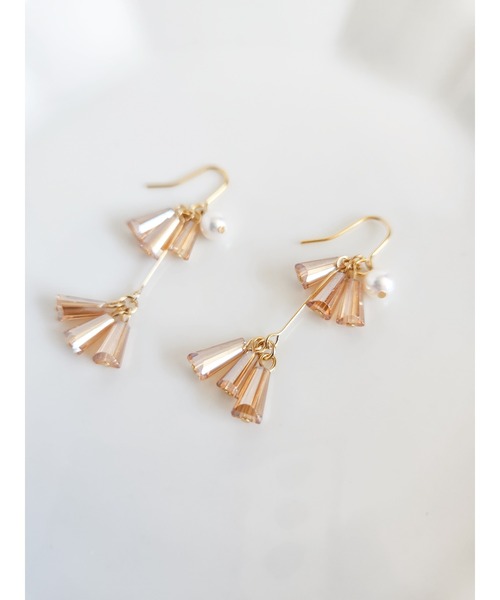 tone(トーン)の「【Tresor】wave 淡水パール ピアス(MA)(ピアス(両耳用)・レディース・バイオレット/その他/その他4/その他2/その他3/その他6/その他7/その他5・FREE)」の4枚目の写真
