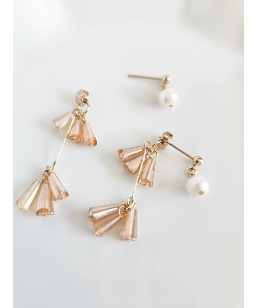 tone(トーン)の「【Tresor】wave 淡水パール ピアス(MA)(ピアス(両耳用)・レディース・バイオレット/その他/その他4/その他2/その他3/その他6/その他7/その他5・FREE)」の7枚目の写真