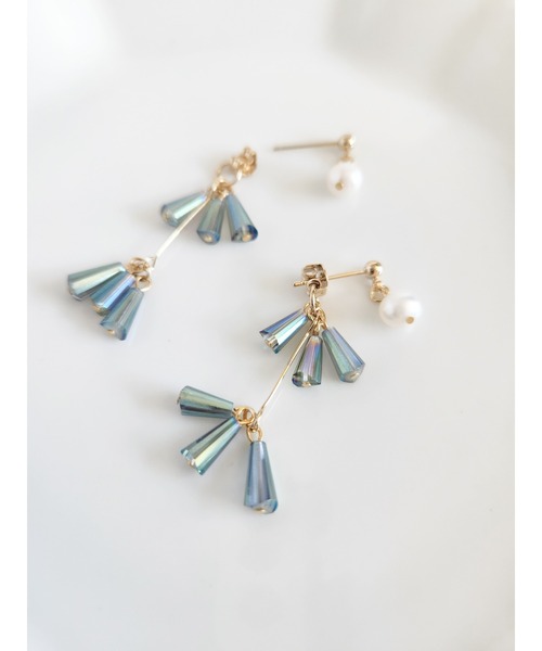 tone(トーン)の「【Tresor】wave 淡水パール ピアス(MA)(ピアス(両耳用)・レディース・バイオレット/その他/その他4/その他2/その他3/その他6/その他7/その他5・FREE)」の8枚目の写真