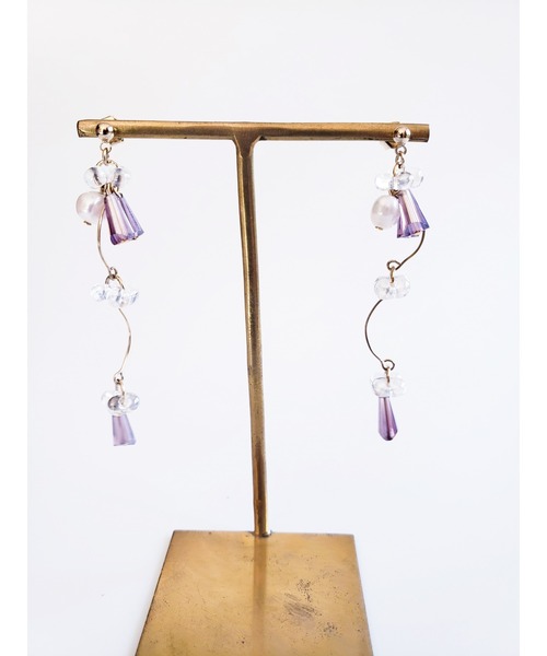 tone(トーン)の「【Tresor】wave 淡水パール ピアス(MA)(ピアス(両耳用)・レディース・バイオレット/その他/その他4/その他2/その他3/その他6/その他7/その他5・FREE)」の10枚目の写真