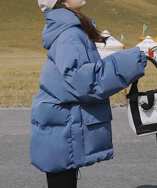 Pittok（ピットク）の「フード付きダウンコート（ダウンジャケット