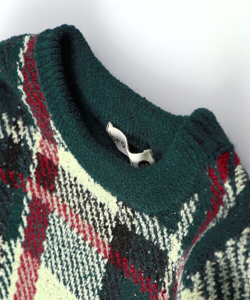 BRANSHES(ブランシェス)の「【洗濯機で洗える】タータンチェック柄ウォッシャブルニット(ニット/セーター・キッズ・グリーン/ブラック・90/150/100/130/140/120/110)」の22枚目の写真