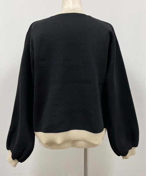 PICCIN(ピッチン)の「配色クルーネックニット(ニット/セーター・レディース・ブラック/グリーン・M/L)」の18枚目の写真