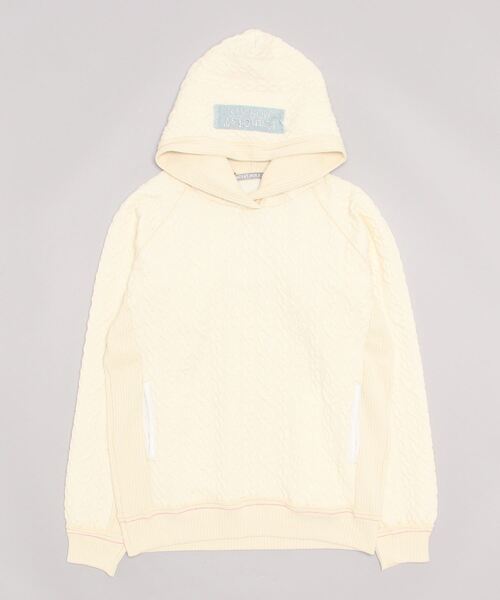 RAWLIFE（ロウライフ）の「ＣＡＢＬＥ　　ＨＯＯＤＩＥ（パーカー・メンズ・ホワイト/ブラック・3/2/4）」の2枚目の写真