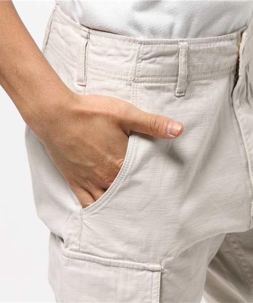Schott(ショット)の「Schott/ショット/SELVAGE CARGO SHORTS/セルビッチ カーゴ パンツ(カーゴパンツ・メンズ・ホワイト/オリーブ/ネイビー・30inch/32inch/28inch/36inch/34inch)」の9枚目の写真