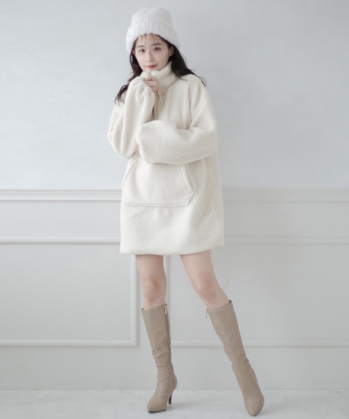 qumerry.（キュメリ）の「プードルボアワンピース（ワンピース）」 - WEAR 