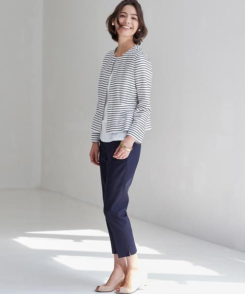 green label relaxing（グリーンレーベルリラクシング）の「◆GO DRY/UV  サブリナ パンツ（その他パンツ・レディース・ブラック/ベージュ/ネイビー・38/40/36/34/42/44）」の12枚目の写真