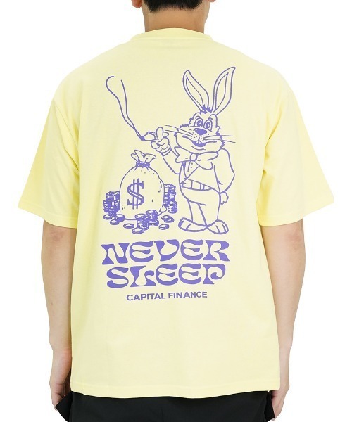 MANASTASH（マナスタッシュ）の「MANASTASH/マナスタッシュ/CiTee RABBIT（Tシャツ/カットソー・メンズ・レモンイエロー/ホワイト・MEDIUM/LARGE/X-LARGE）」の2枚目の写真