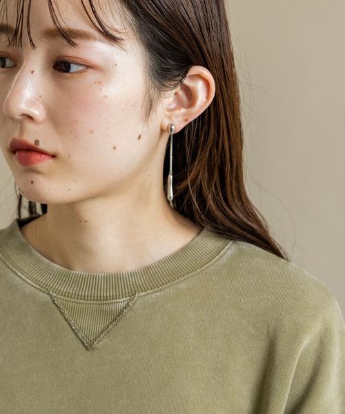 SMELLY(スメリー)の「ドロップチェーンピアス(ピアス(両耳用)・レディース・シルバー・-)」の2枚目の写真