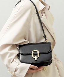 florist | 【仕切りポケット付き/2WAY】【高見え】オーバルロック留めレザーショルダーバッグ(ショルダーバッグ)