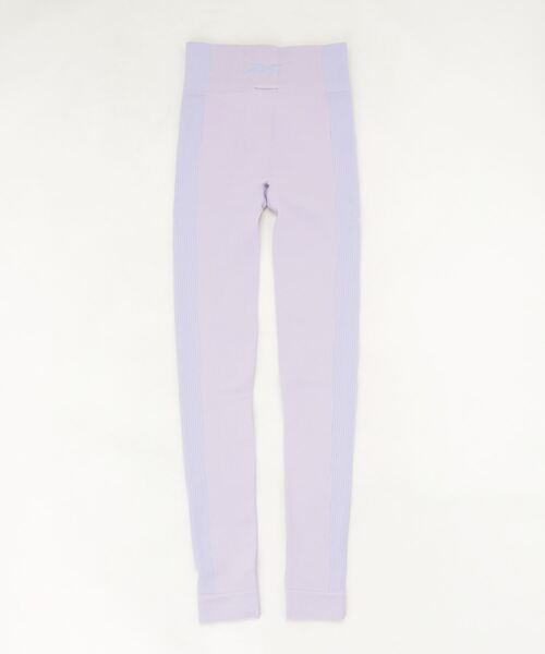 Reebok（リーボック）の「ヨガ シームレス タイツ  / YOGA HR SEAMLESS TIGHT（レギンス/スパッツ・レディース・ブラック/ライトパープル/イエロー・M/OT/XS/J/XO）」の4枚目の写真